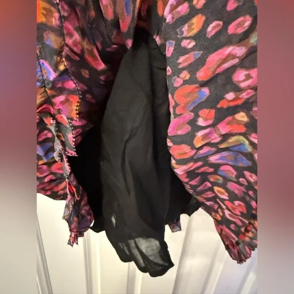 farm rio iridescent leopard mini dress Iridescent Leopards Sweater Dress